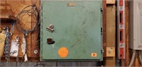 Industrial wall cabinet, contents included
