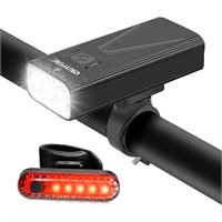 EBUYFIRE USB Rechargeable Bike Light Set, Bike Hea