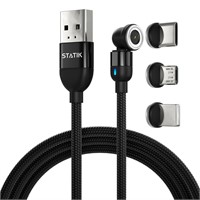 NEW 6FT 3-in-1 Magnetic USB C Charging Cable