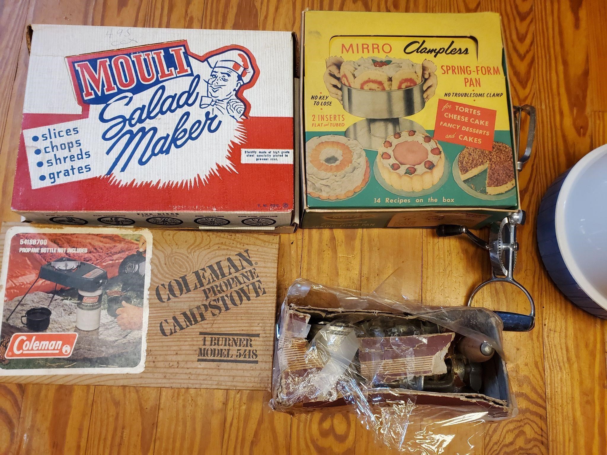 Vintage cake pan salad maker and more