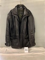 Black leather jacket (Acton)