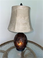 Cool pinecone lamp - both base & top light 22" t