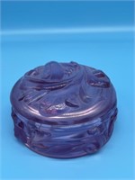 Fenton Rose Glass Dresser Dish