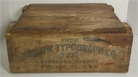 Ludlow Typography Co. Wooden Box Crate (16.5" ×