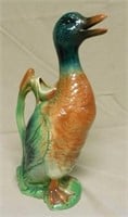 St. Clement French Majolica Duck Pitcher.