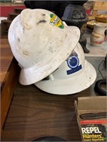 Two safety hardhats