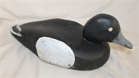 Carved decoy signed S.Barkley 13.5"L