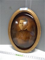 Antique picture and frame; no glass