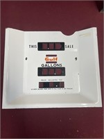 Porcelain gulf gas pump cover