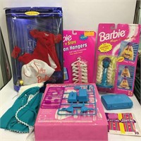 Group Of Babie Clothes And Items In Boxes