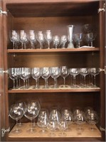 Large Collection of Mixed Glass Barware