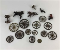 Lot of Cast Iron Toy Parts