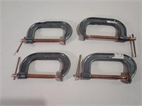 Four 4" Clamps