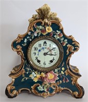 William L. Gilbert Porcelain Clock 12.5"H
