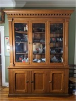 Large Oak General Store Cabinet