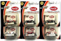 (6) 1:64 2002 Mattel Matchbox Coca-Cola Collection