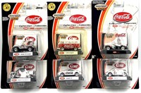 (6) 1:64 2001-02 Mattel Matchbox Coca-Cola