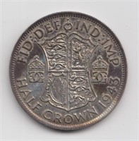 1943 Great Britain Half Crown Silver Coin