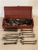 Toolbox w/ratchet, Wrenches, Sockets