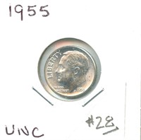 1955 Roosevelt Dime - Uncirculated
