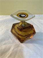 vintage amber perfume bottle