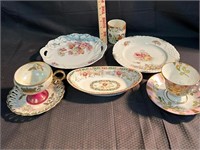 Antique Vintage Porcelain Cups Saucers & Plates