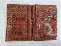 Leather and Snakeskin Looking wallet,