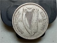 OF) Low mintage 1931 Ireland silver 2 Florin