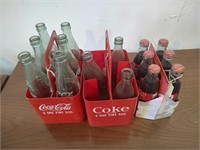 Coca Cola Bottles and Holders