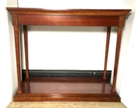 Wooden Console Table with Lower Shelf