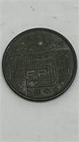 1941 Belgium 5 Francs