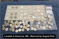 LOT, ASSORTED US HALF & $1 COINS TO INCLUDE: (3)