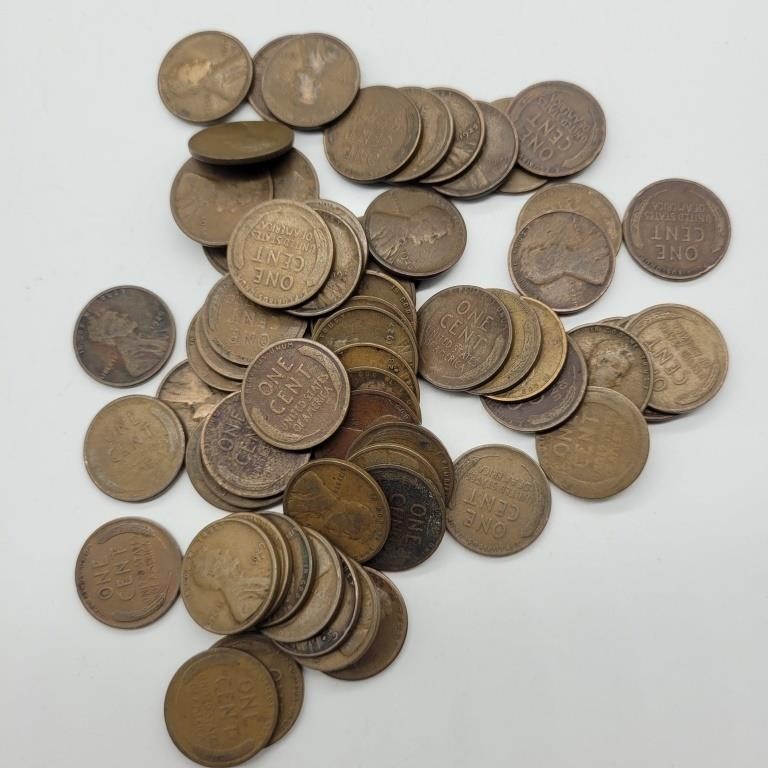 64- 1920'S LINCOLN WHEAT PENNIES