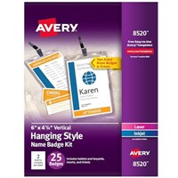 Amount not verified Avery Vertical Name Badges,