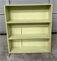 (F) Light Green Small Bookcase: 31 1/2 x 8 x 37