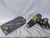 Proline heat gun and box of assorted tools