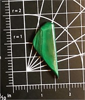 Malachite Stone Specimen - Triangular