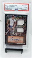 PSA 9 Josh Sargent dual jersey autograph #d /45