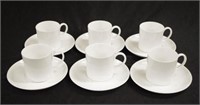 Set six Susie Cooper coffee cups & saucers