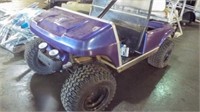 Purple Golf Cart w/ Top