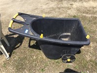 Lawn cart and leaf scoops