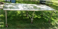 8ft Long Stainless Steel Table