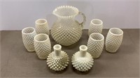 Hobnail glassware