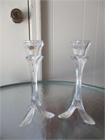 (2) Cristal D'Arques Candle Holders