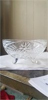 Tri-Foot Crystal Bowl