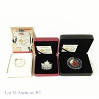 RCM $10 Silver Canadian Commemorative Coins (3)