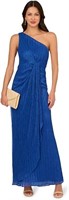 Adrianna Papell Womens Stardust Pleated Draped