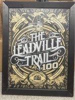Leadville Trail 100 poster, framed.