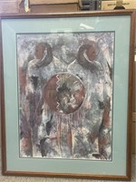 Native American signed print by Valerie Kneeland