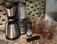 Ninja Coffee Maker, Easy Frother, & Canisters